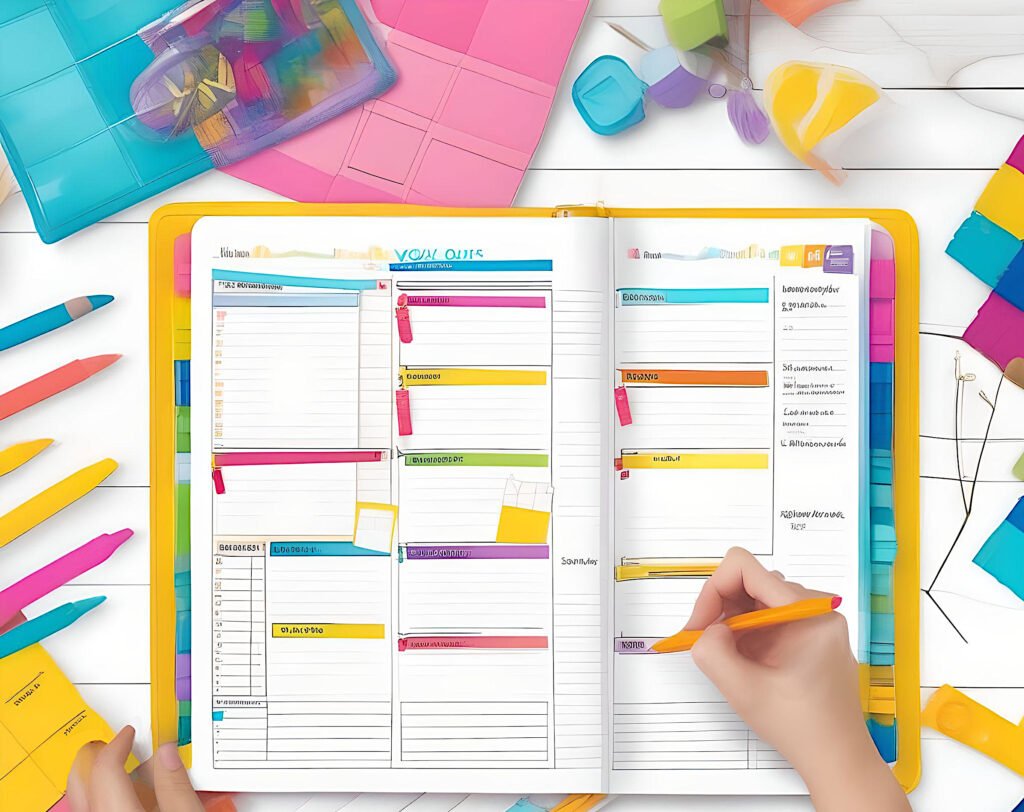 Visualize with Blocks of Color for Daily Planner
