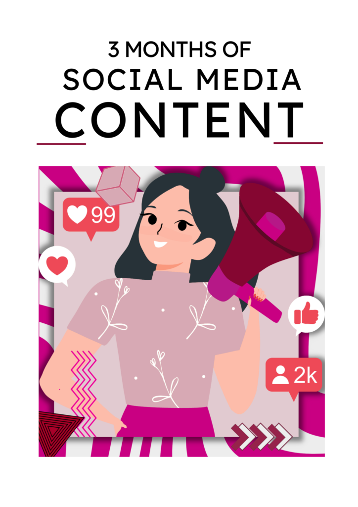 3 Months Social Media Content