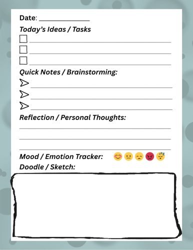 Example Bullet Journal Page Example Bullet Journal Page